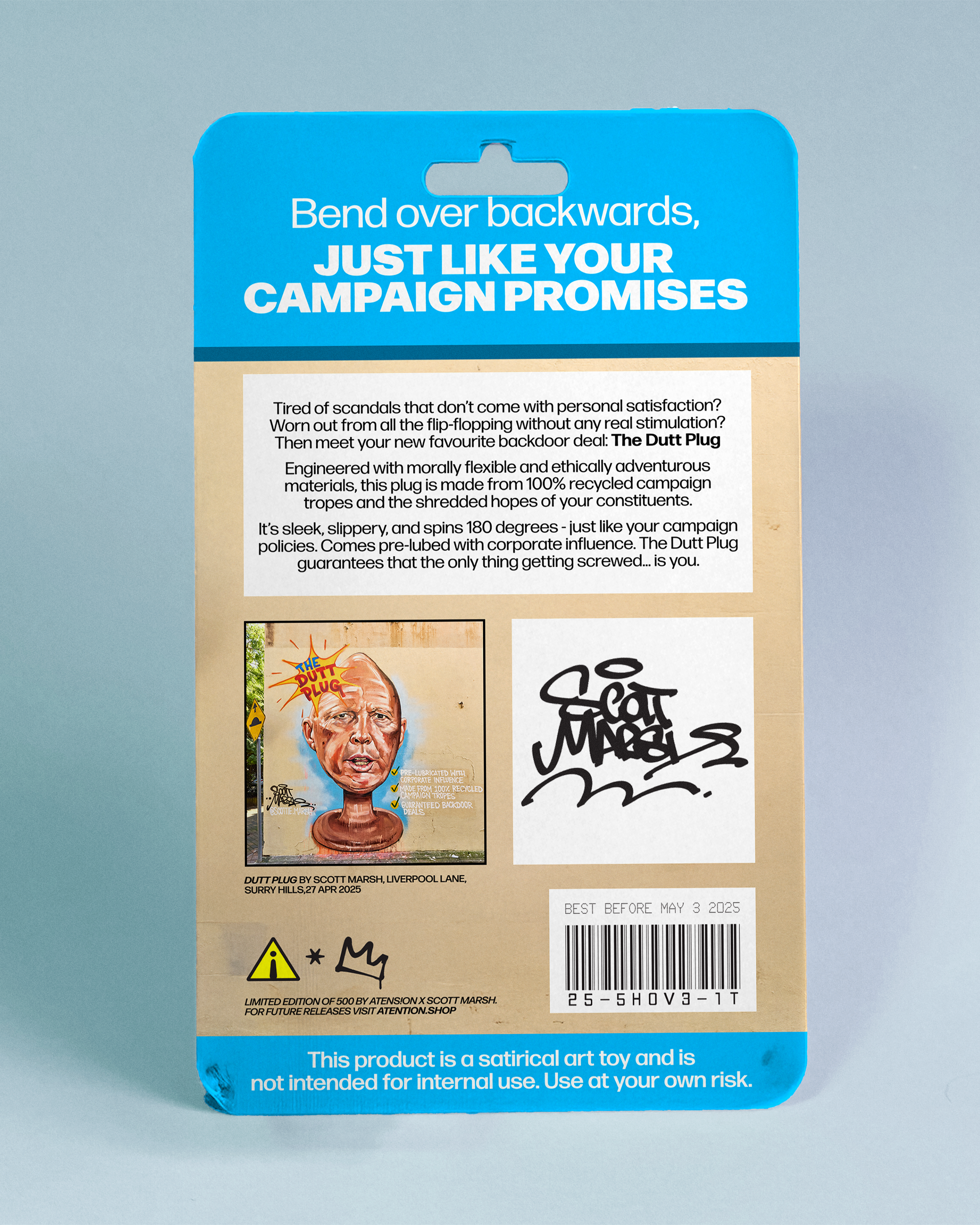 #001 "DUTT PLUG" X SCOTT MARSH - Limited Edition Anal Plug