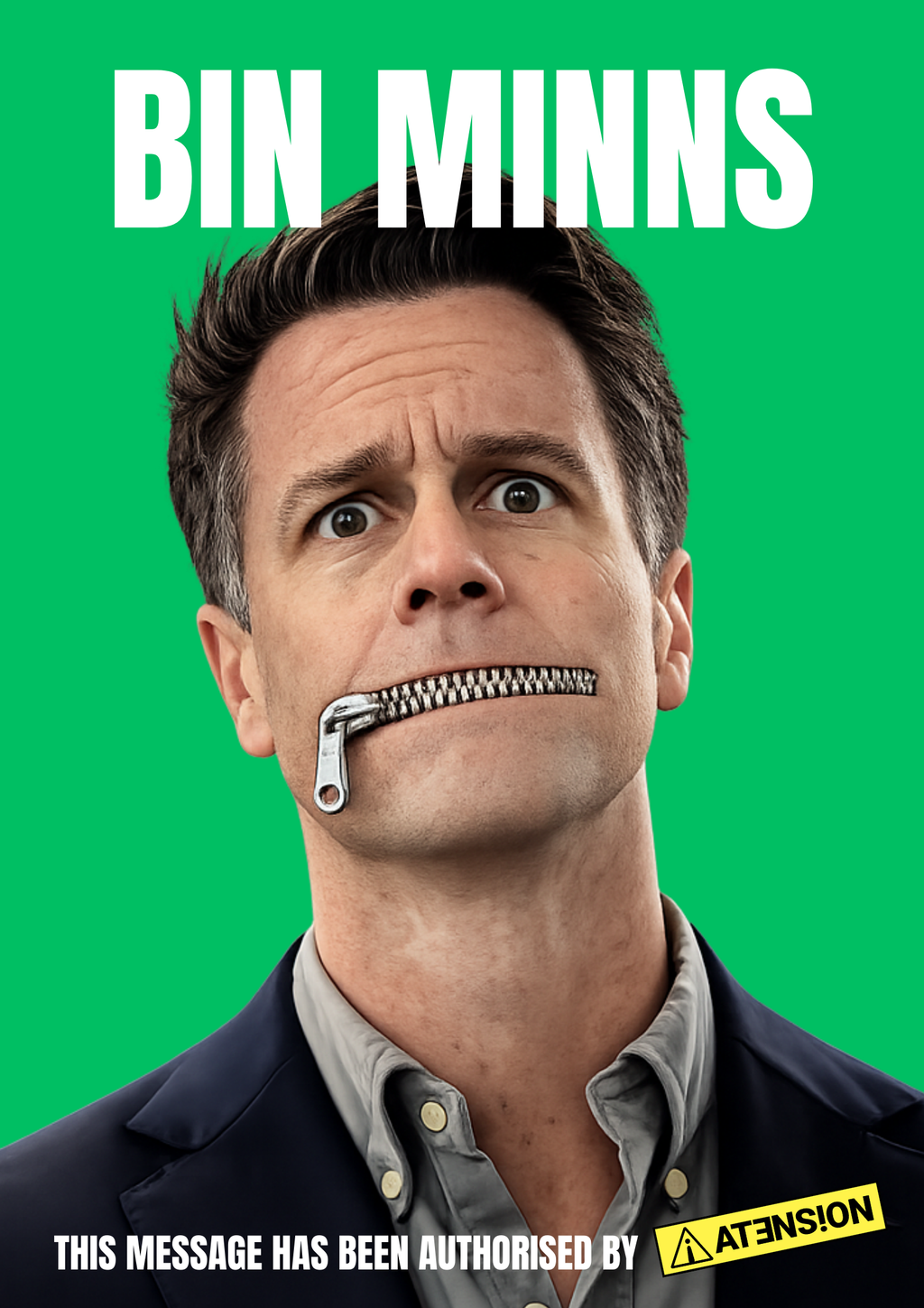 #002 - "BIN MINNS" (BIN STICKERS)